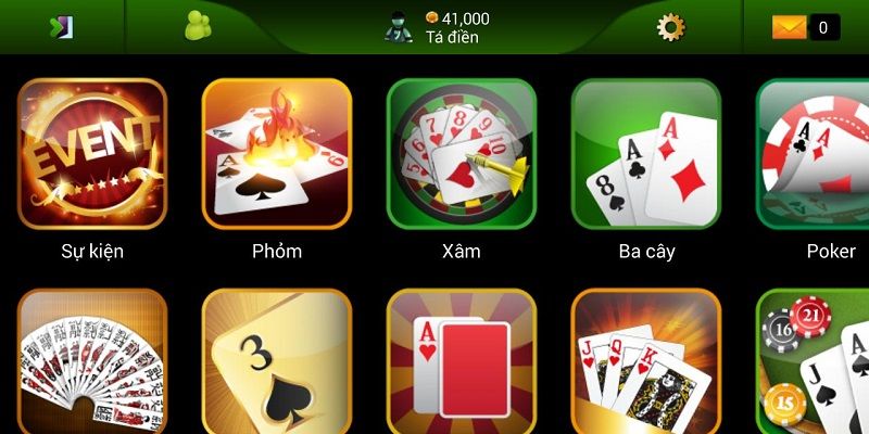Hệ thống game đa dạng